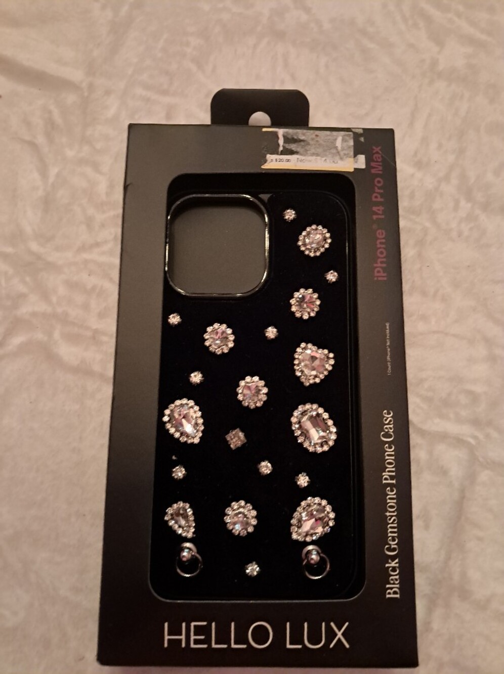 Source Unknown Black Rhinestone Gemstone Phone Case for iPhone 14 Pro Max